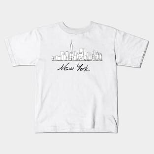 New York Cityscape view Kids T-Shirt